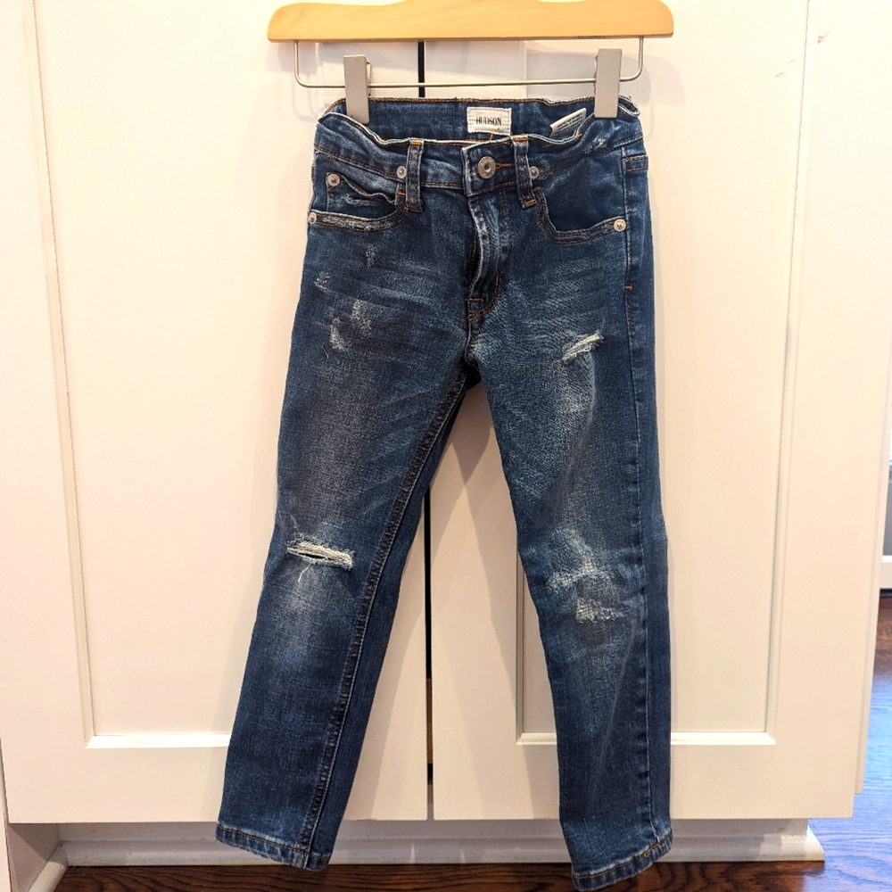 Hudson Distressed Skinny Jeans